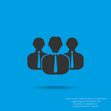 Grup insanlar basit web simgesi