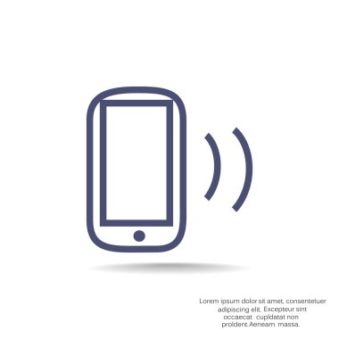 Boş ekranlı basit akıllı telefon