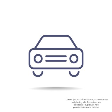 basit araç simgesini