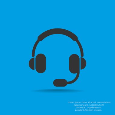 Kulaklık garniture web simgesi