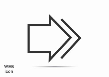 sağa işaret eden ok