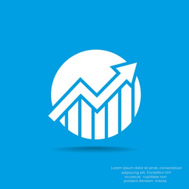 iş büyüyen grafik sunum simgesini