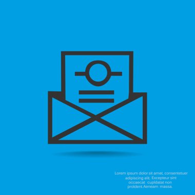 düz e-posta simgesi