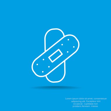 Bandaj sıva basit web simgesi