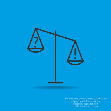 Adalet basit web simgesi ölçekleri