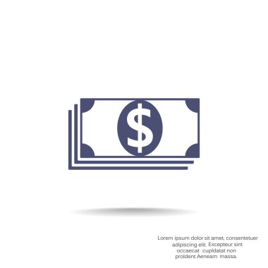 Dolar web simgesi yığını