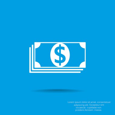 Dolar web simgesi yığını