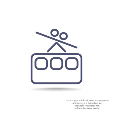 Füniküler demiryolu web simgesi,