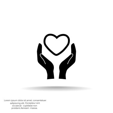 Kardiyoloji sembol basit simgesini