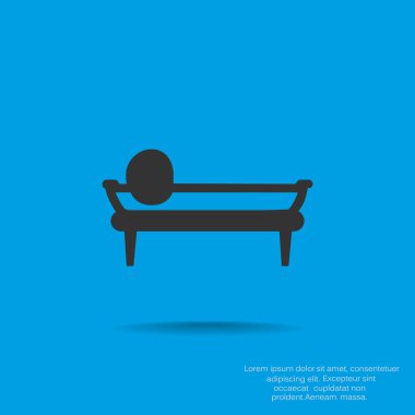 Yumuşak kanepe web simgesi