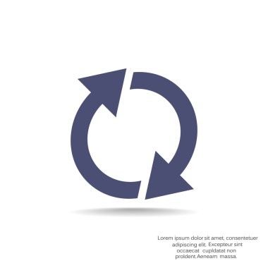 döndürme oklarını bir daire içinde