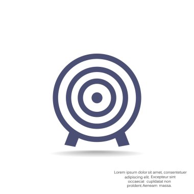 Yuvarlak hedef web simgesi