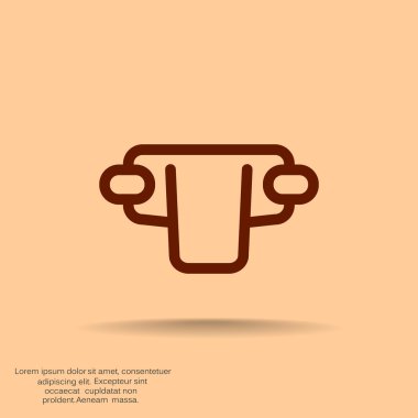 Basit bebek bezi web simgesi