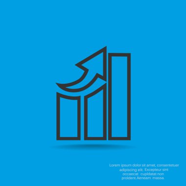 iş büyüyen grafik sunum simgesini