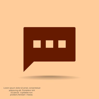 Diyalog kabarcık web simgesi