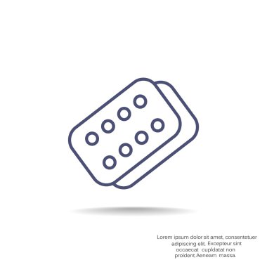 Bandaj sıva basit web simgesi