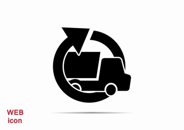 Yuvarlak ok ile basit kamyon