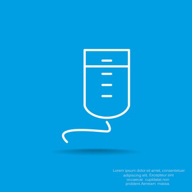 Damla sayacı basit web simgesi