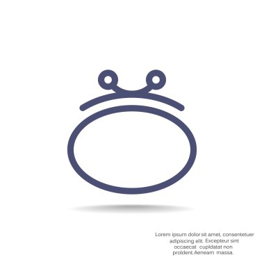 Basit cüzdan web simgesi