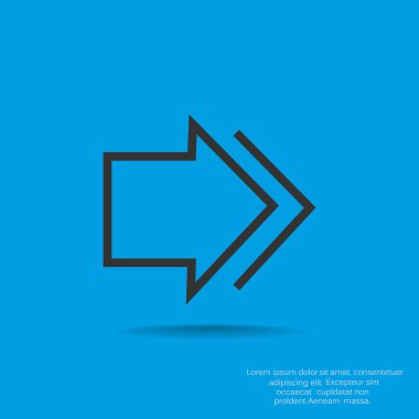 sağa işaret eden ok