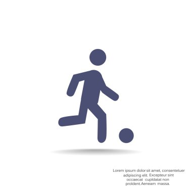 Futbol oyuncu siluet