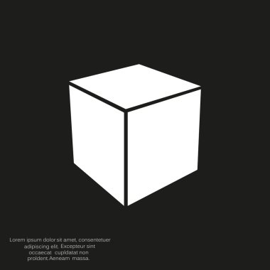 Basit küp web simgesi
