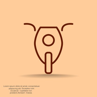 Basit motosiklet web simgesi