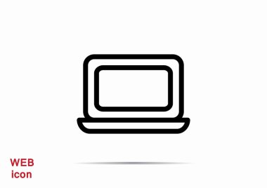 Basit dizüstü web simgesi