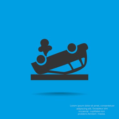 Kırık araba web simgesi