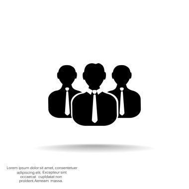 Grup insanlar basit web simgesi