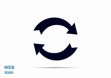 Oklar web simgesi olan daire