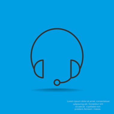 Kulaklık garniture web simgesi
