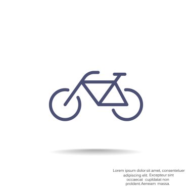 Bisiklet basit web simgesi