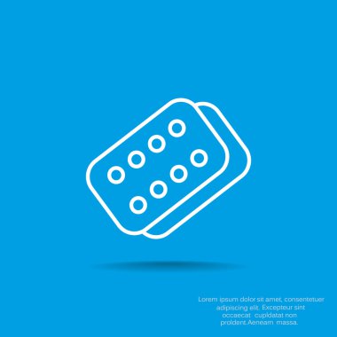 Bandaj sıva basit web simgesi