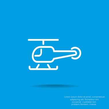 Basit helikopter web simgesi