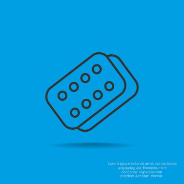 Bandaj sıva basit web simgesi