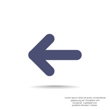 Ok işaret sol simgesi