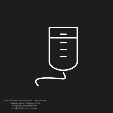 Damla sayacı basit web simgesi