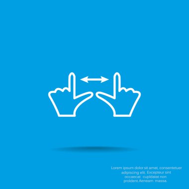 Dokunmatik ekran web simgesi