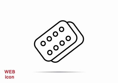 Bandaj sıva basit web simgesi