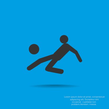 Futbol oyuncu siluet