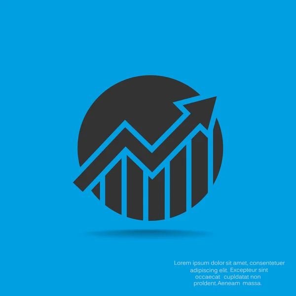 Значок презентации бизнес-графика — стоковый вектор