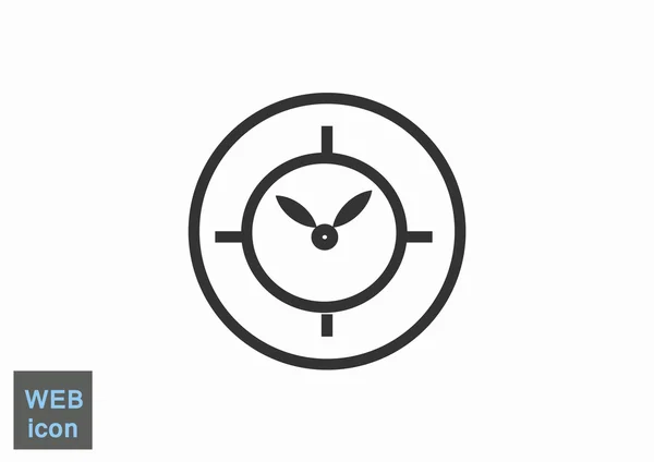 Clock web icon — Stock Vector