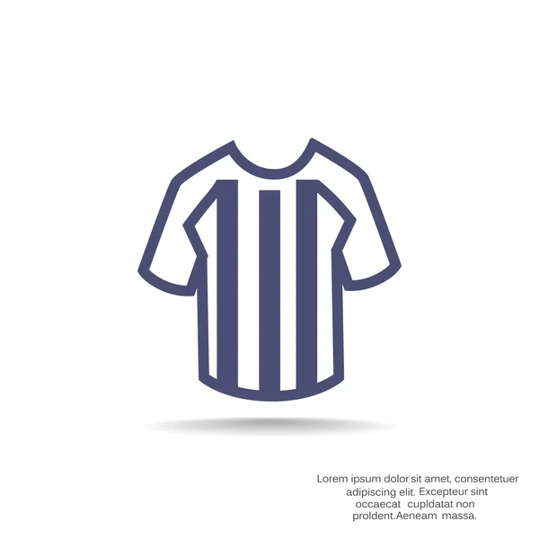 Football T-shirt icône web — Image vectorielle