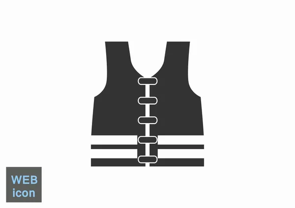 Vest, web pictogram. — Stockvector