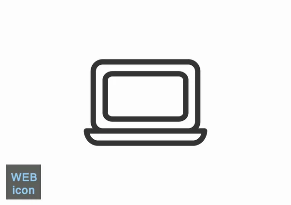シンプルなノート web アイコン — ストックベクタ
