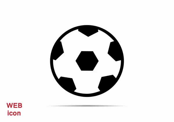 Ícone da web bola de futebol — Vetor de Stock