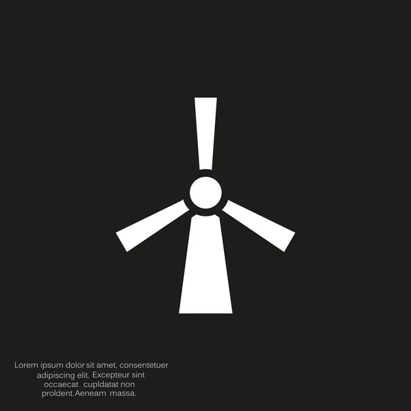 Icono del generador eólico — Archivo Imágenes Vectoriales