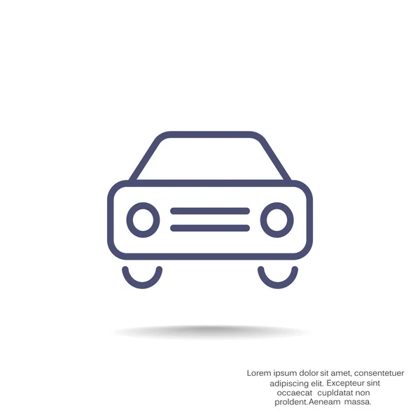 Simple car icon — Stock Vector