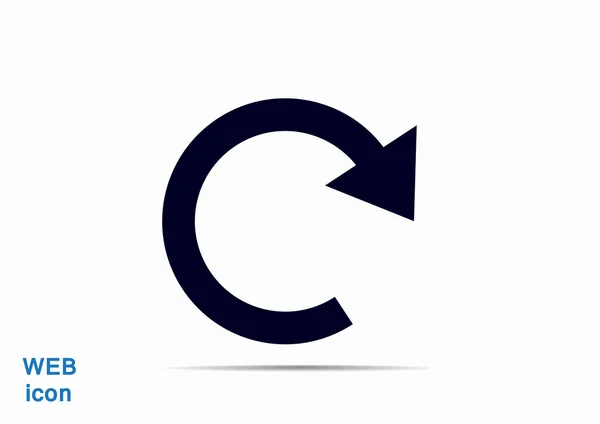 Rundpfeil-Websymbol — Stockvektor